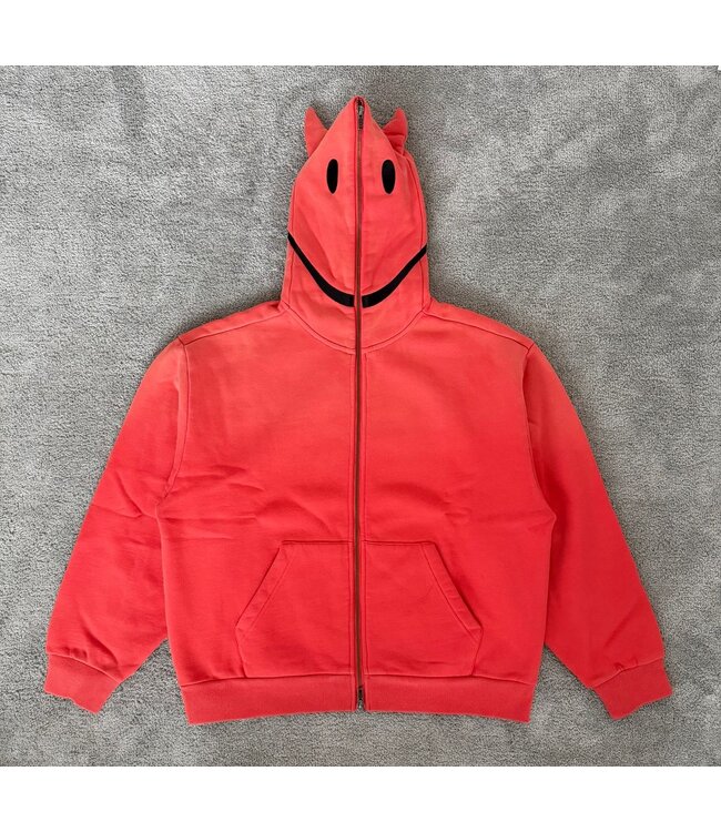 Market Market Devil Full Zip Hoodie Red