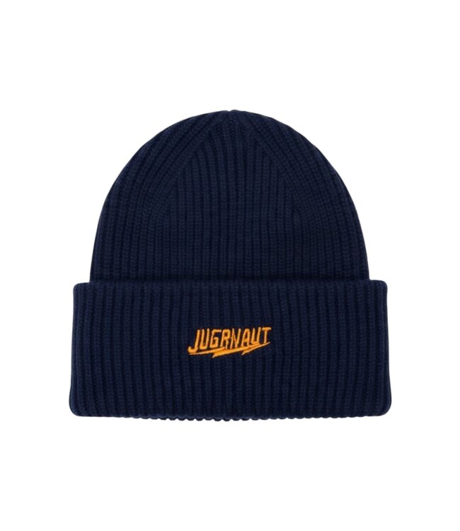 Jugrnaut Jugrnaut Bear Down Chunky Merino Wool Beanie Navy