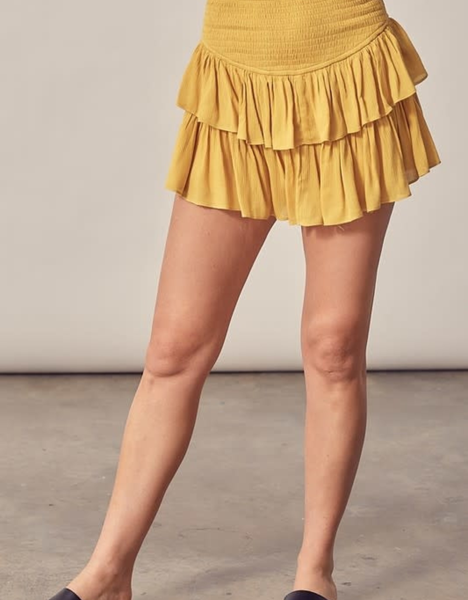 mini skirt ruffle