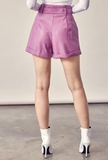 Aurora Leather Shorts
