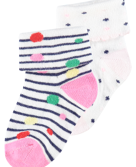 SS19 Paquet de 2 Paires de Bas Noppies rose/ Socks