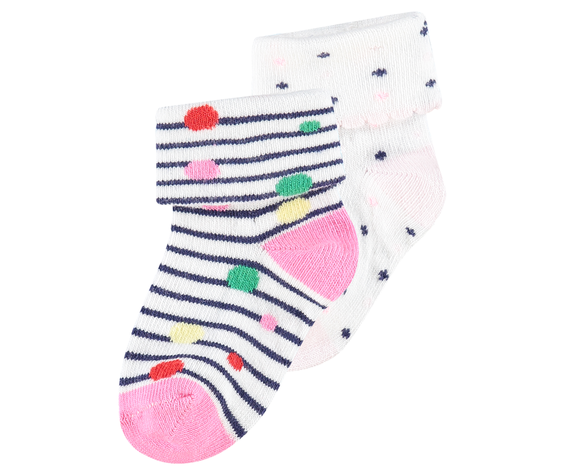 Noppies SS19 Paquet de 2 Paires de Bas Noppies rose/ Socks