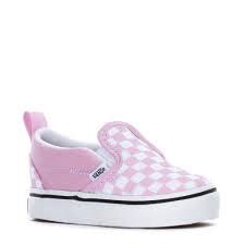 Vans FW19 Soulier TD Slip-On Vans, Rose/Blanc