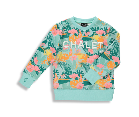 Birdz SS21 SWEAT CHALET JUNGLE ROSE/SWEAT PINK JUNGLE