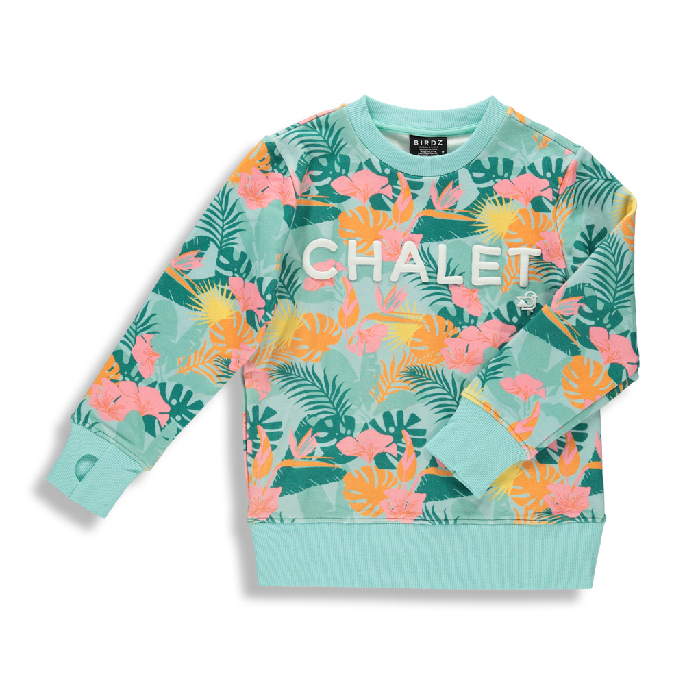 Birdz SS21 SWEAT CHALET JUNGLE ROSE/SWEAT PINK JUNGLE de BIRDZ