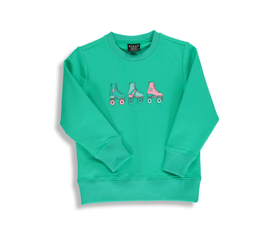 Birdz SS21 SWEAT PATINS A ROULETTES VERT AQUA/ROLLER BLADES SWEAT AQUA GREEN