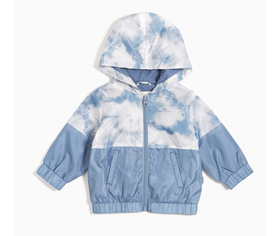 Miles Baby SS21 Veste Coupe Vent Bleu Tie-Dye de Miles