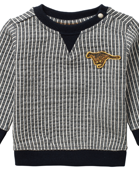 SS21 Pull Rayé avec Patch Guépard de Noppies - Strip Sweater