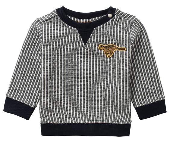 Noppies SS21 Pull Rayé avec Patch Guépard de Noppies - Strip Sweater