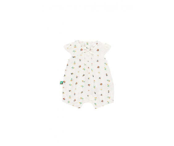 Boboli SS21 Barboteuse avec Broderies et Imprimés Fleuris de Boboli - Flower Print Romper
