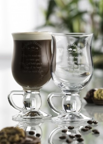Galway Crystal Irish Blessing Coffee Gles 2 Galway Crystal Irish Blessing Coffee Gles 2