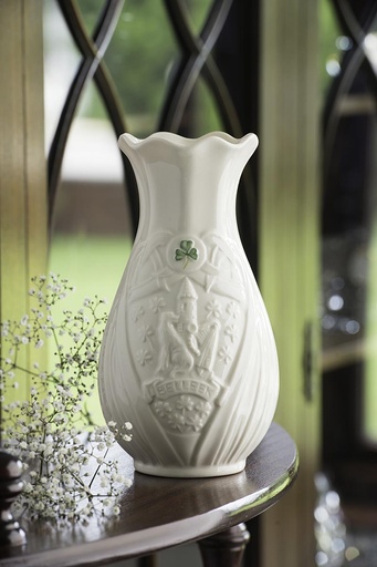 Belleek Trademark 7 Vase Irish Crossroads