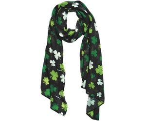 green and black scarf