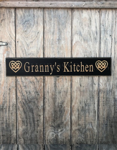 Granny S Kitchen Carved Wood Sign Irish Crossroads Plaques Signs Posters Granny S Kitchen Carved Wood