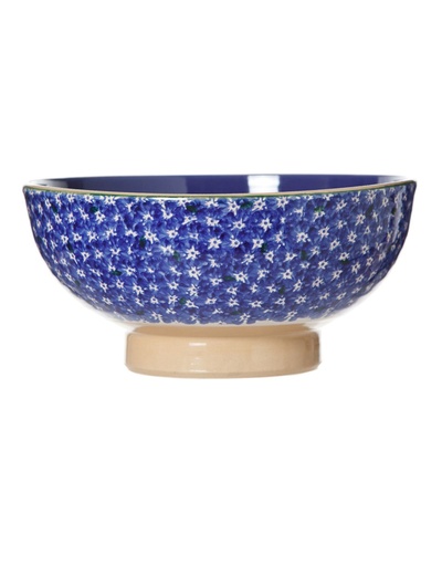 Nichlas Mosse Salad Bowl Dark Blue Lawn Irish Crossroads