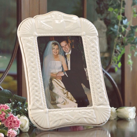 Belleek Claddagh Frame 5x7 Irish Crossroads Belleek Claddagh Frame 5x7 Irish