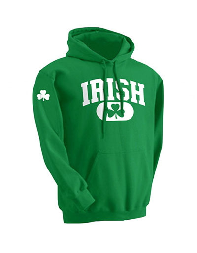 green irish hoodie