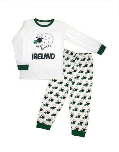 CHILDS IRELAND SHEEP PAJAMA SET - Irish 