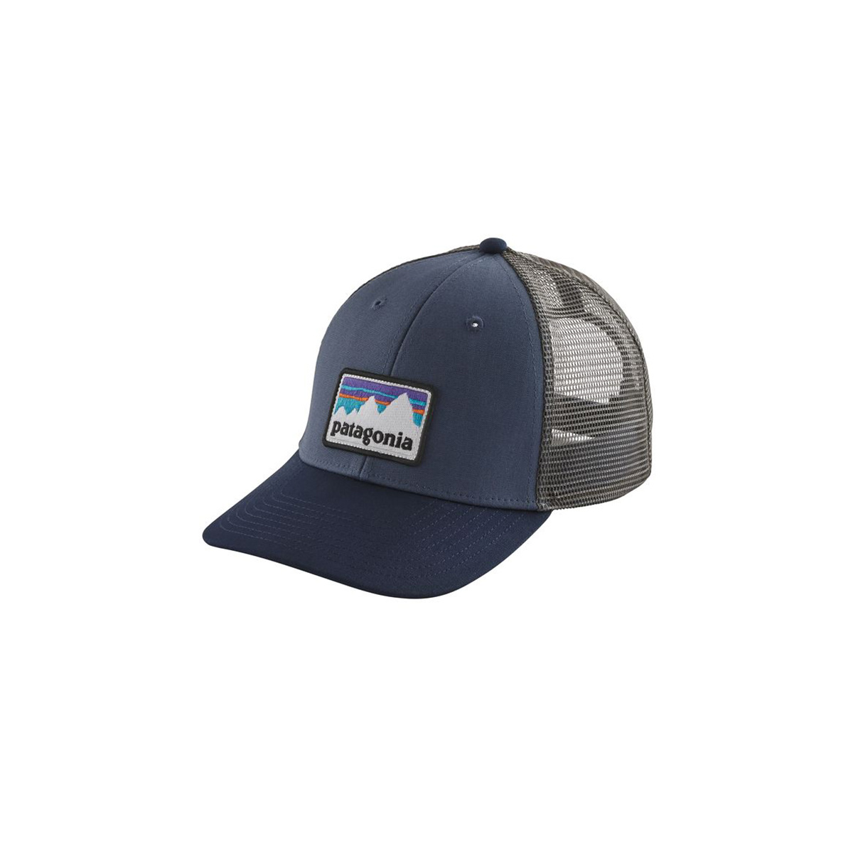 patagonia shop sticker patch lopro trucker hat