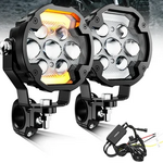 Light Driving Fog LED Spotlight 4.2 inch 72w AX7 Series Dual Color - 2 pcs/Set