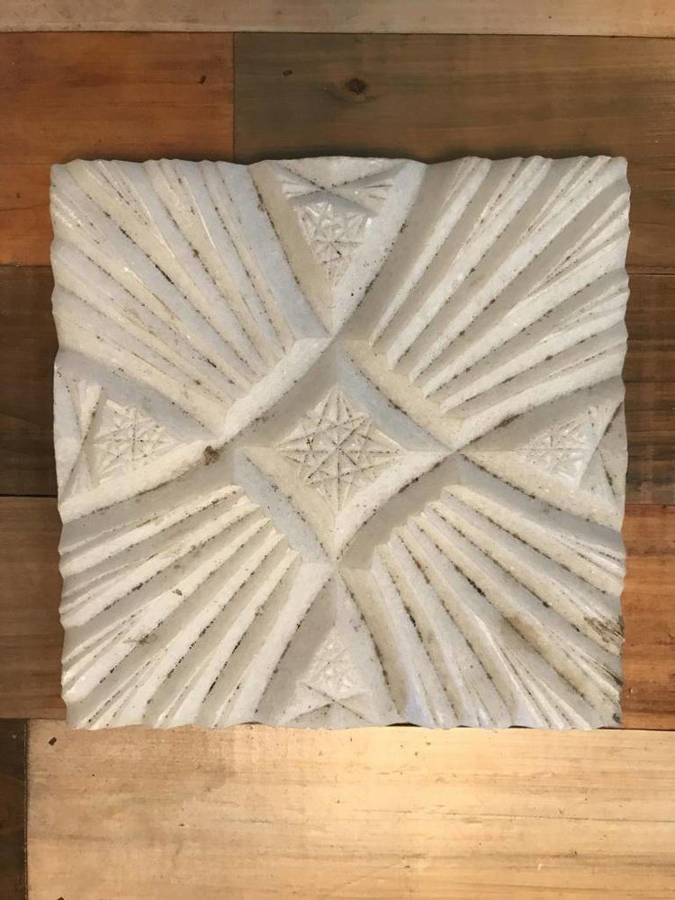 6" Square Turkish Marble Tile assorted styles