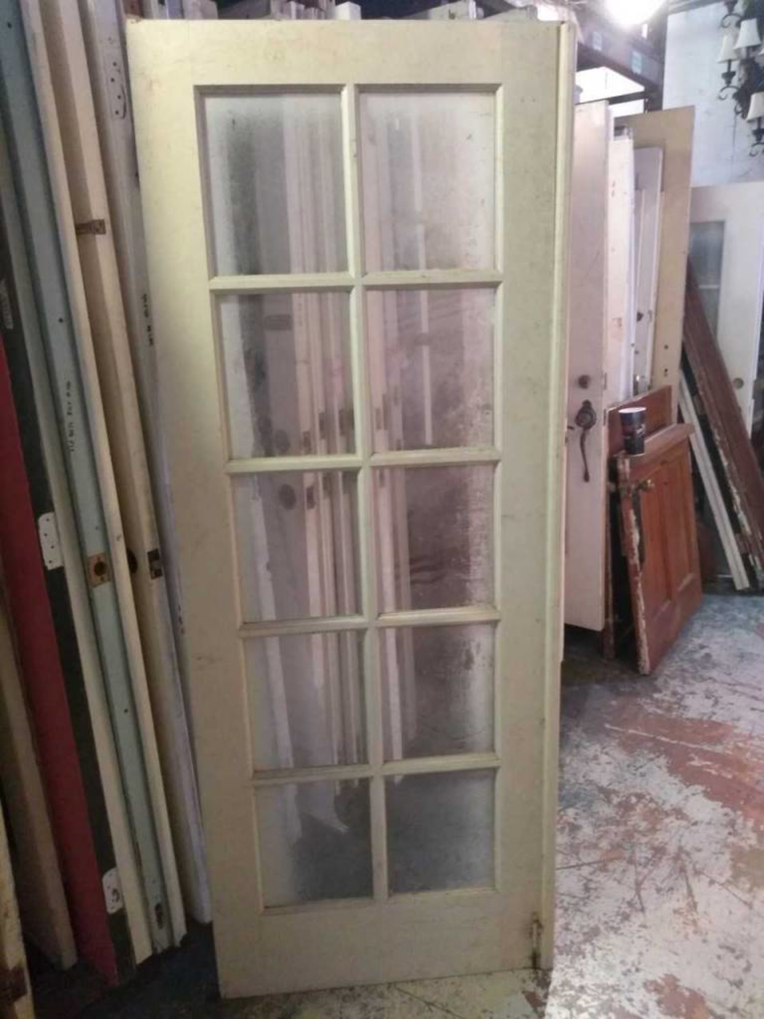 10 Panel Glass Door 32 1 2 X 80 Sarasota Architectural Salvage