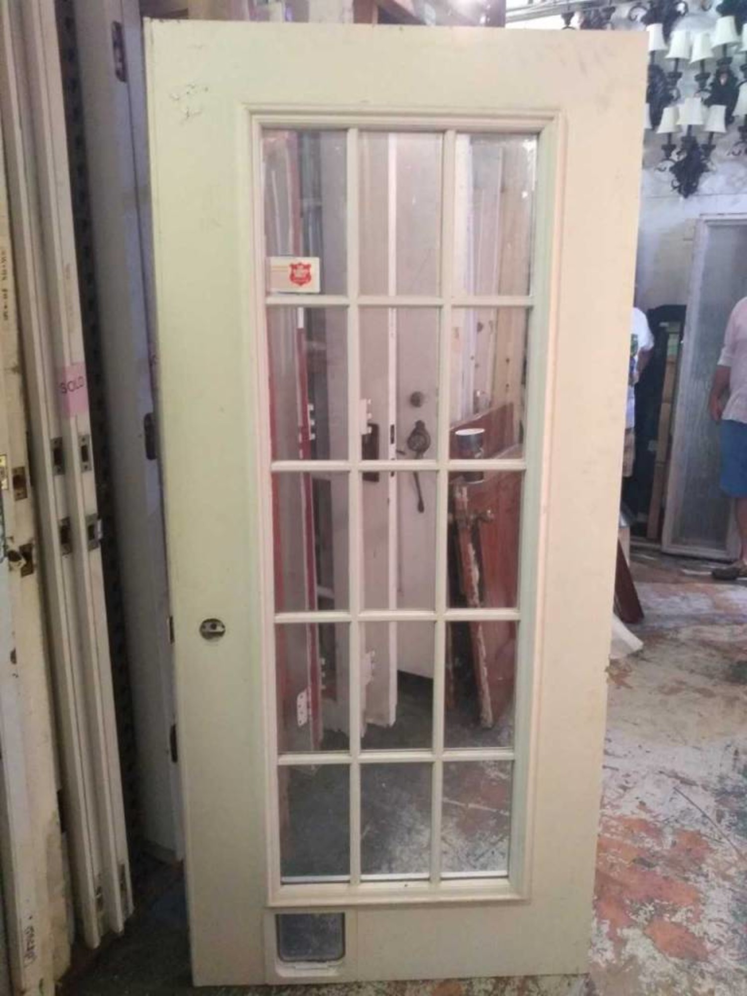 glass panel door