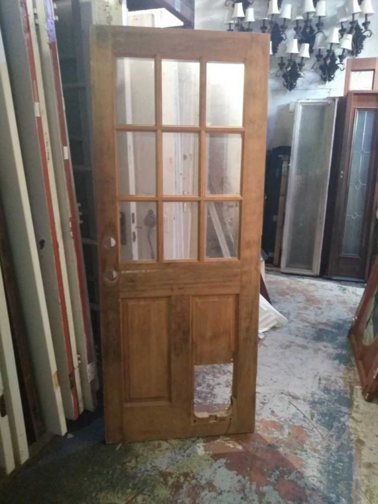 6 Panel Glass Door 78 1 2 X 31 1 2