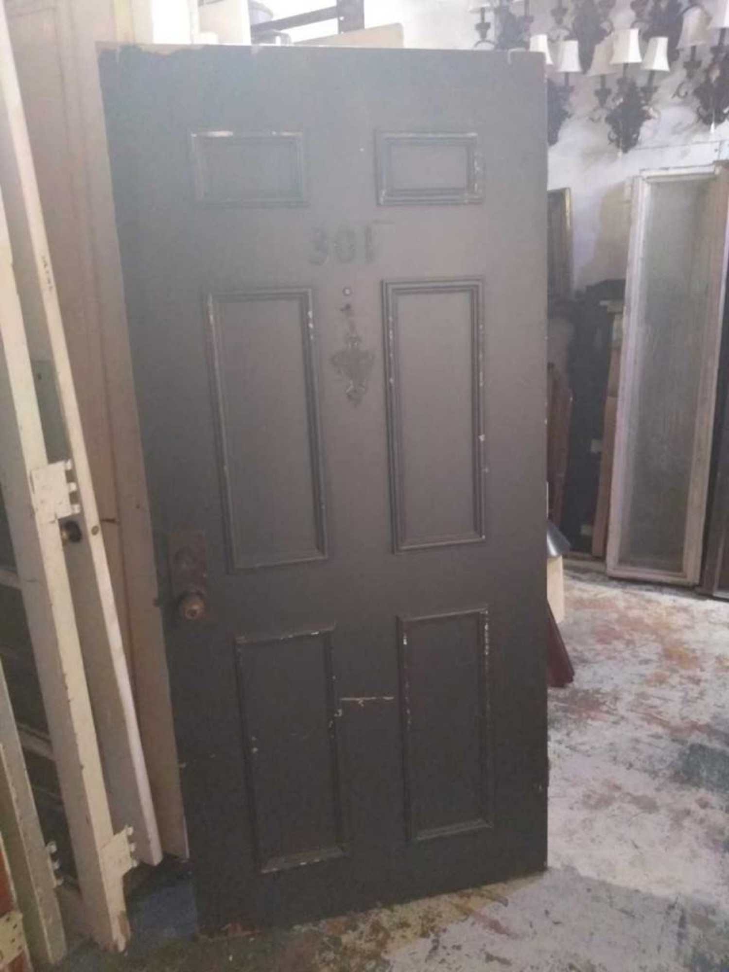 6 Panel Door 38 X 78 1 2 Sarasota Architectural Salvage 1093