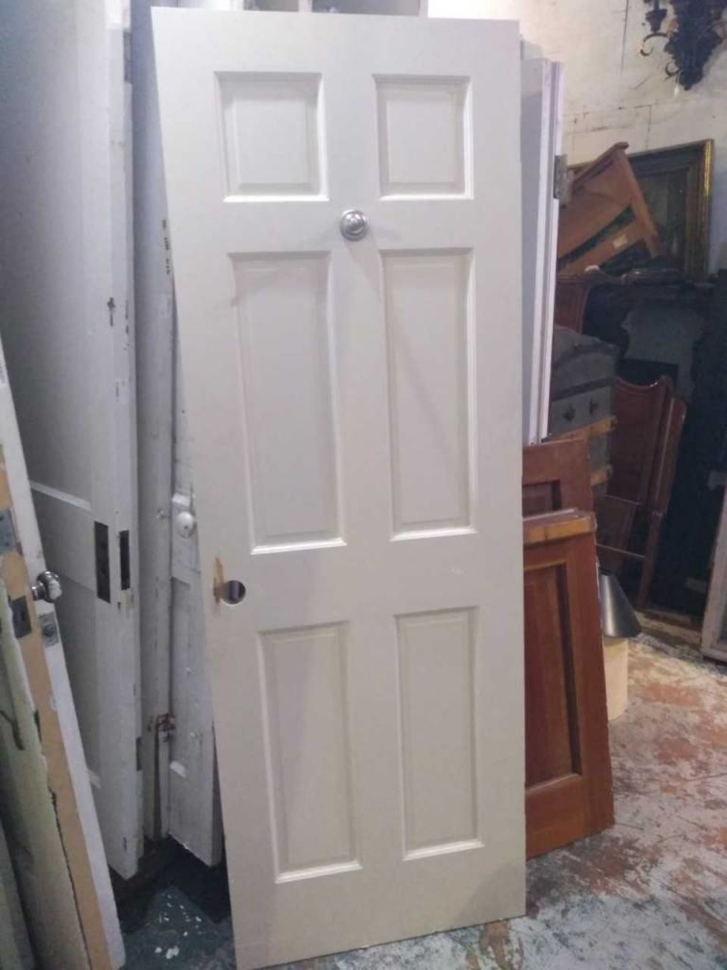 6 Panel Door 28 X 80 Sarasota Architectural Salvage 1093