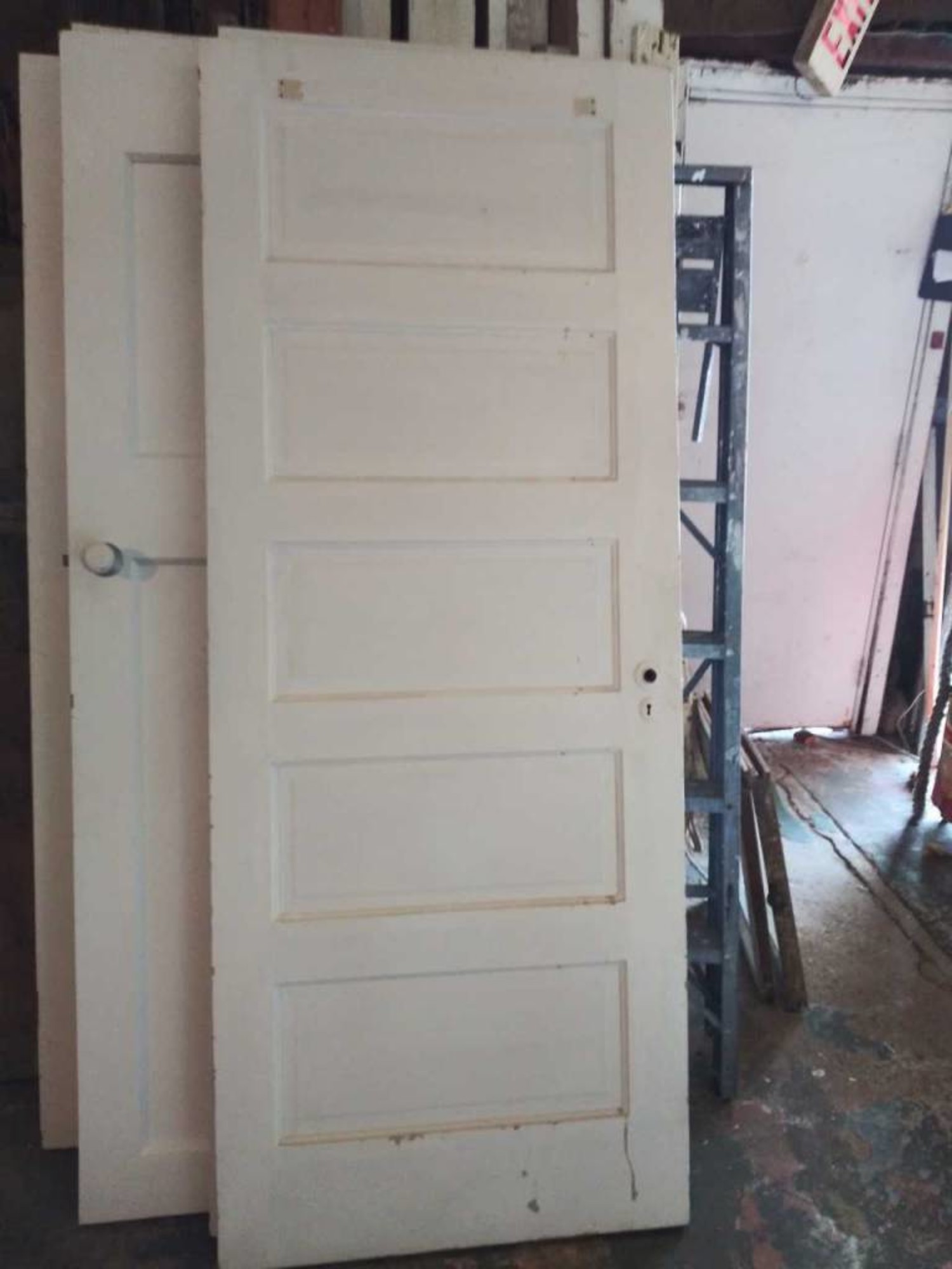5 Panel Door With Mirror 31 1 4 X 78 3