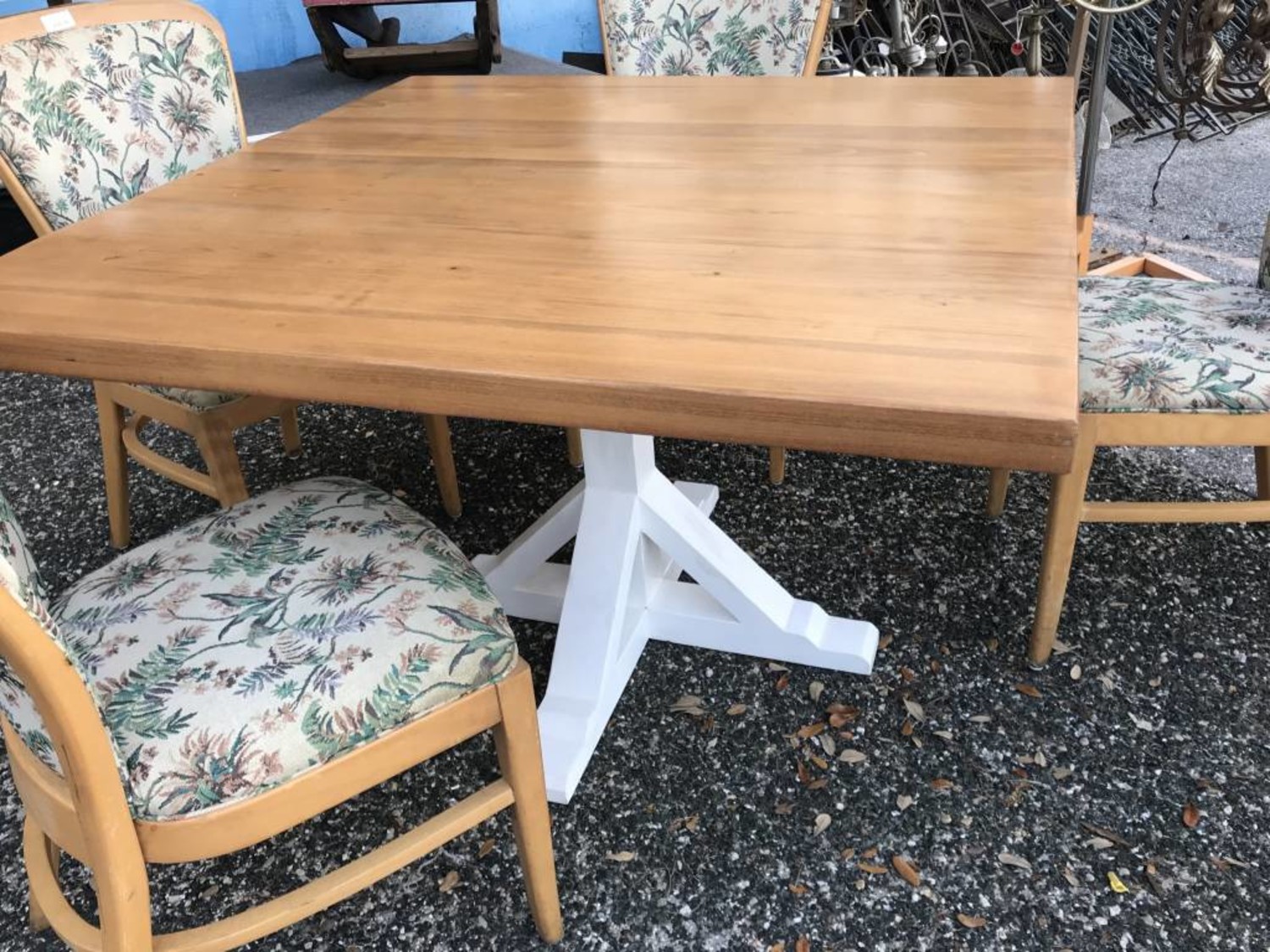 Cypress Square Table Sarasota Architectural Salvage 1093