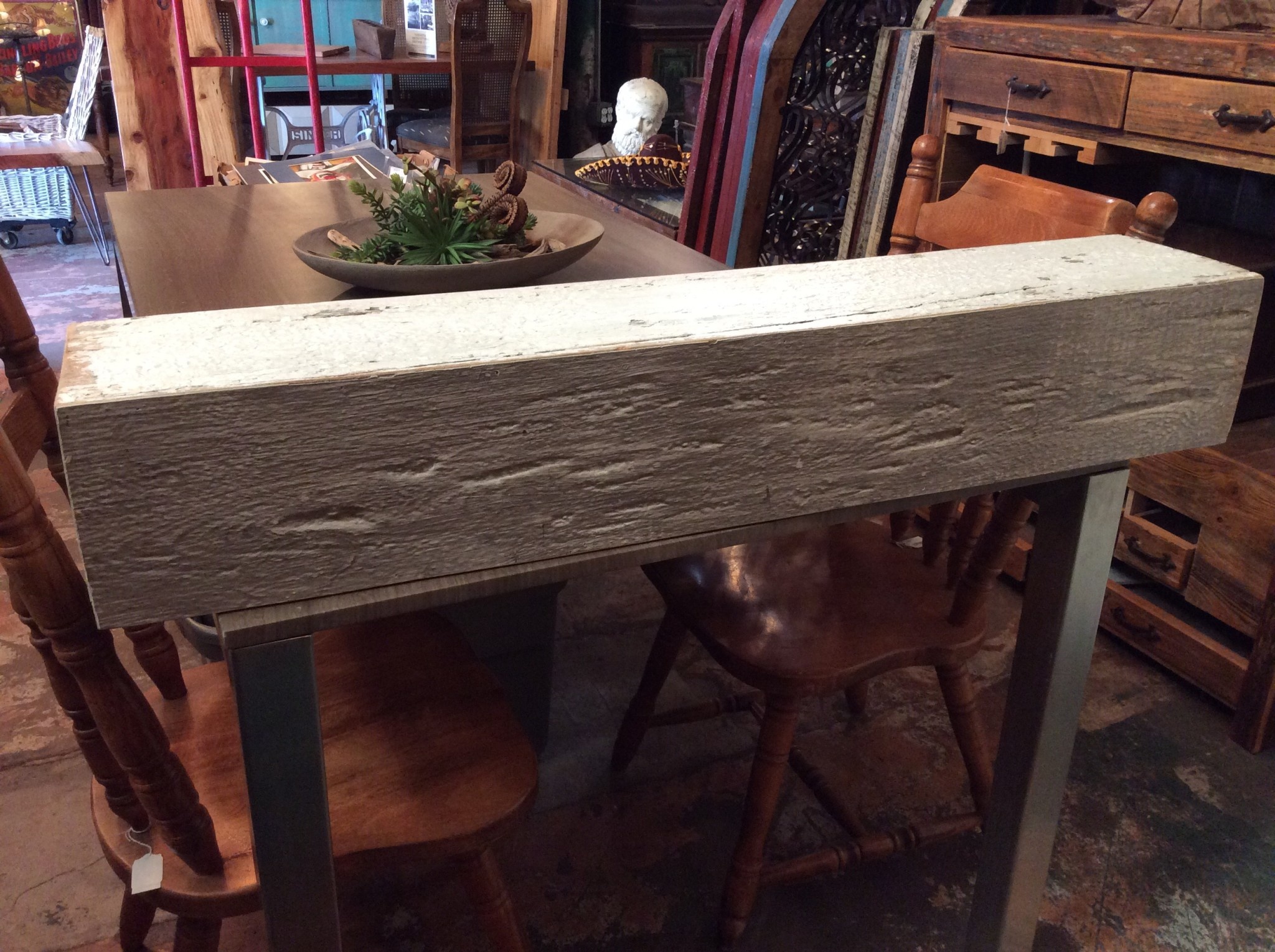 Pecky Cypress Mantle Sarasota Architectural Salvage 1093