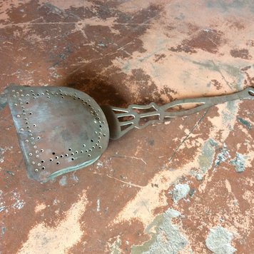 Vintage copper bed warmer