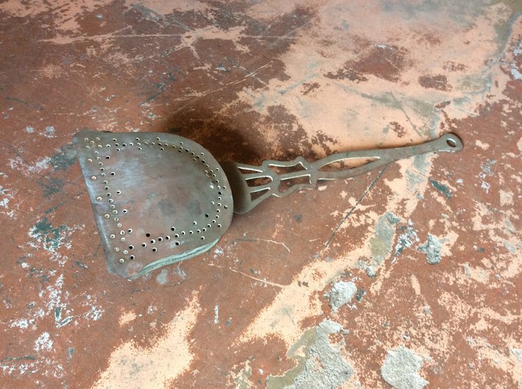 Vintage copper bed warmer