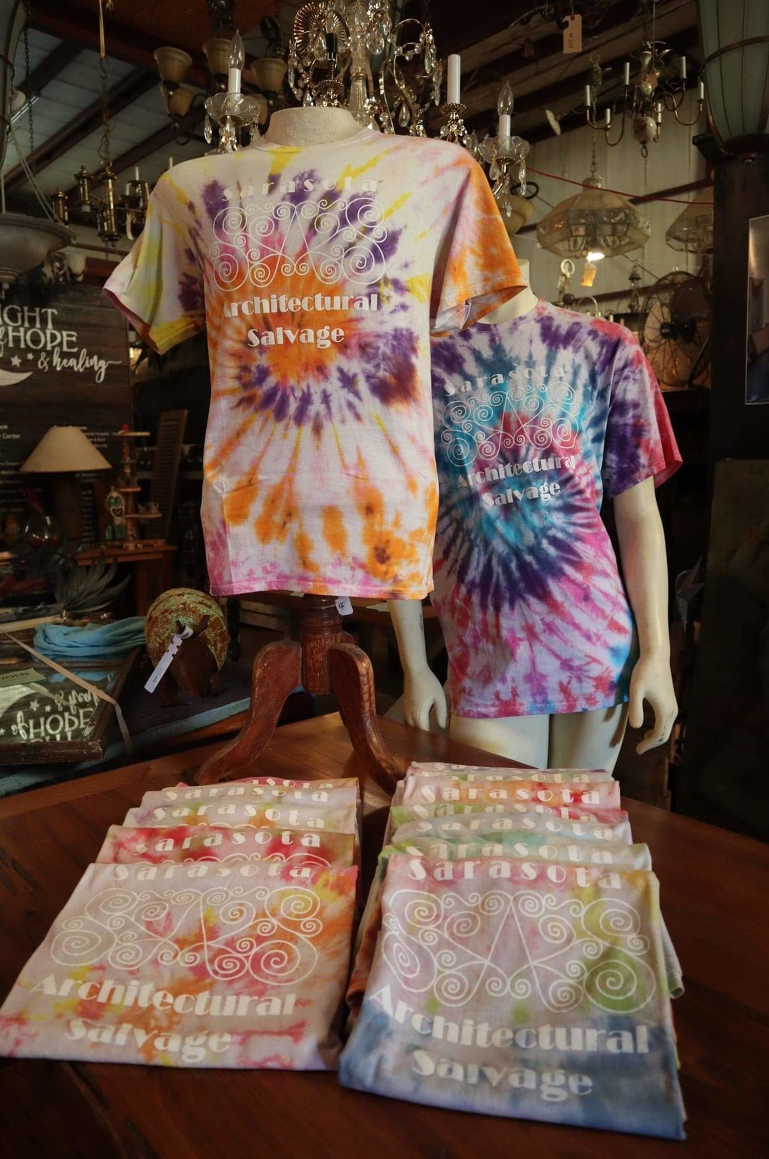 Sas Medium Tie Dye T Shirt Sarasota Architectural Salvage 1093 Central Ave Sarasota Fl 34236