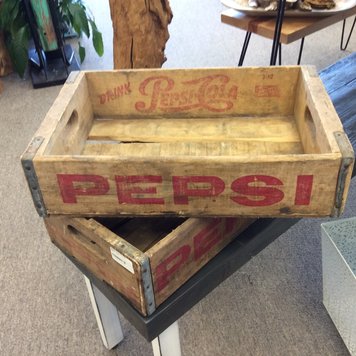 Pepsi-Cola Wooden Crate