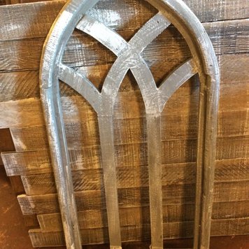 Grey Finish Arc Window