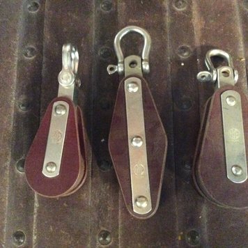 Assorted Holland Wood and Steel Pulley