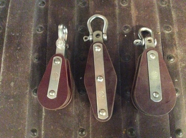 Assorted Holland Wood and Steel Pulley