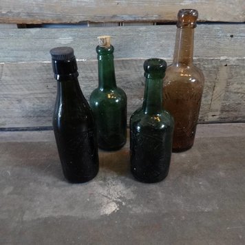 Vintage Glass Bottle MEDIUM
