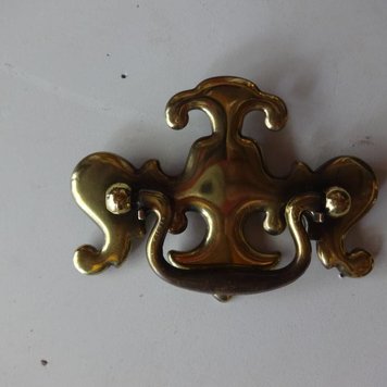 Simple Brass Drawer Pull 4"x4"