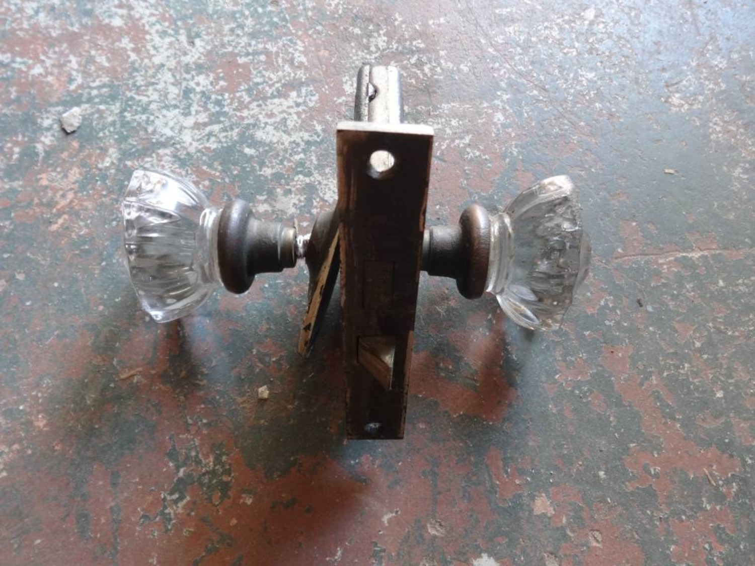 Oval Crystal Door Knob Set Sarasota Architectural Salvage 1093