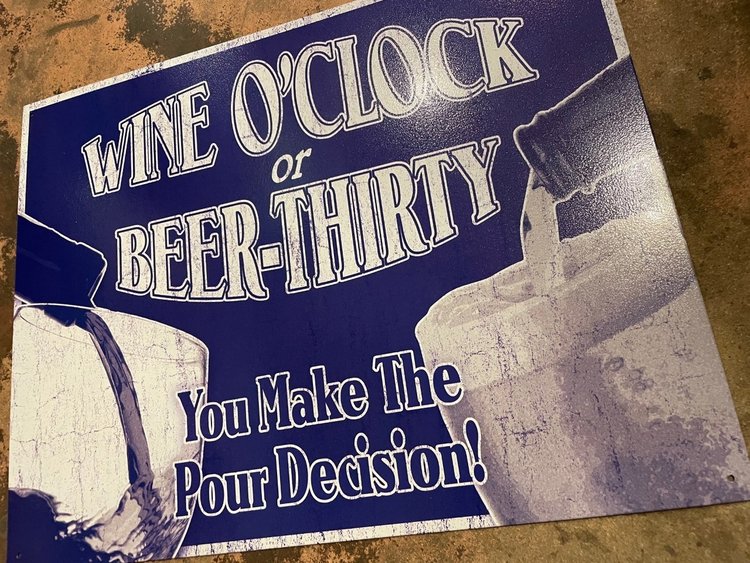 Assorted Tin Signs Round