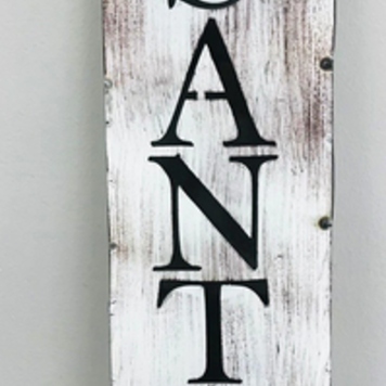 Santa Stops Here Sign 43.5" H x 10" L x 1" W