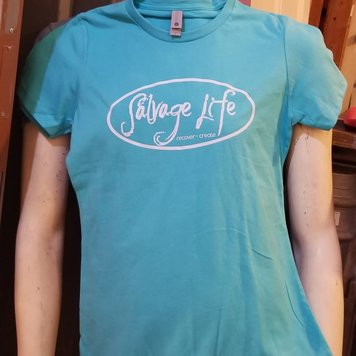 Bright Blue Salvage Life T-shirt MD