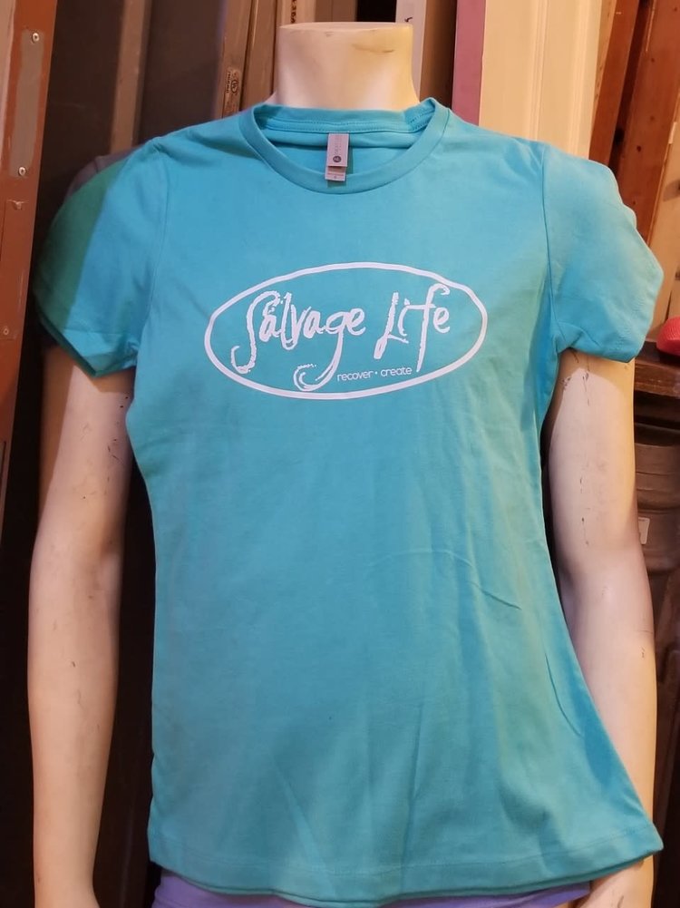 Bright Blue Salvage Life T-shirt MD