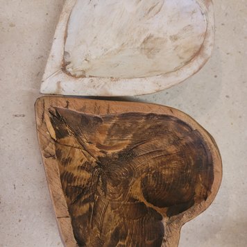 SM HEART WOOD BOWL, NATURAL