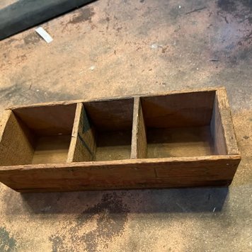 Vintage Blue Ridge Ta Chee Pimiento Spread Wood Cheese Box