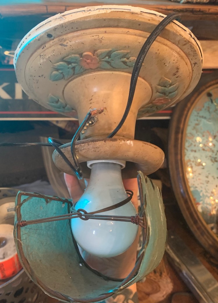 Vintage ceiling flower style light